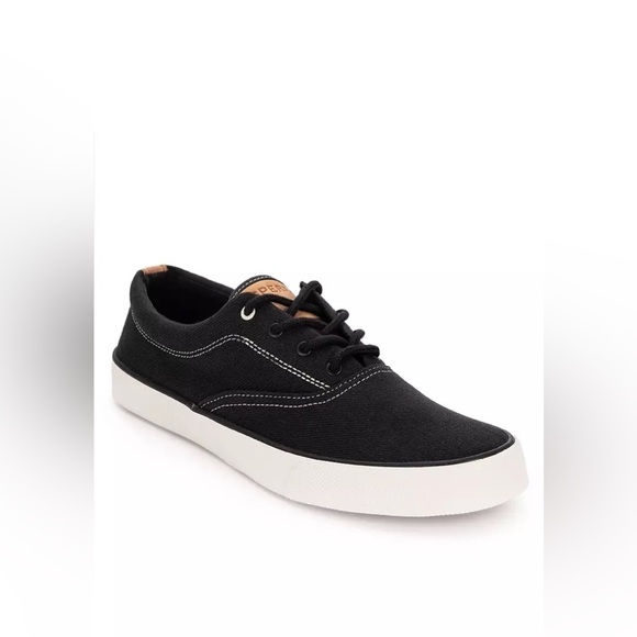 S49. NWT Sperry Striper CVO Noir Black Men’s 5.5/37.5EU - Picture 1 of 5